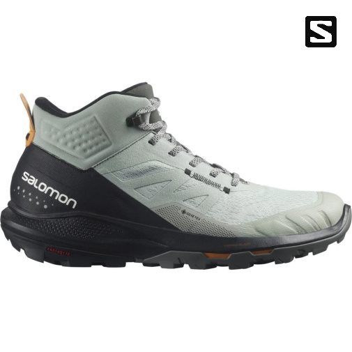 Botas Montaña Salomon Outpulse Mid GTX Hombre Verde Menta Negros | MX NFVE478